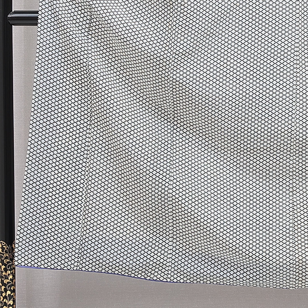 小紋 洗える着物 袷 身丈151cm 裄丈64cm ポリエステル Cランク Sサイズ バチ衿 インフォーマル 松皮菱 朱系 1215-16344