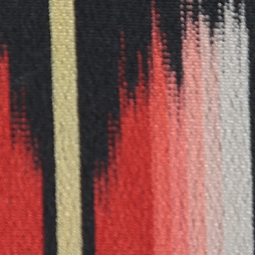 アンティーク お召 袷 身丈155cm 裄丈63cm 正絹 Aランク Mサイズ バチ衿 創作柄 黒系 1265-15968