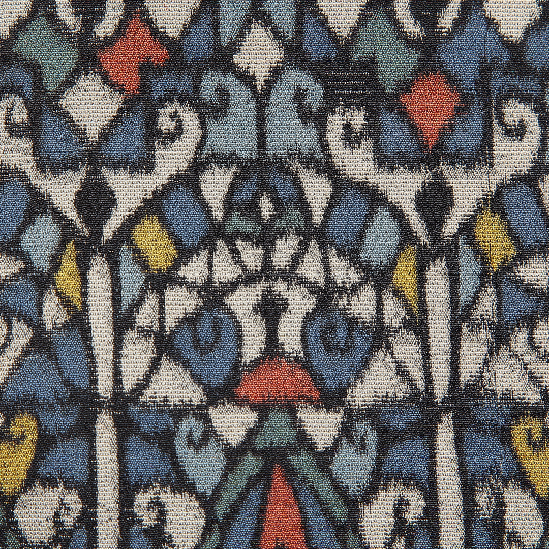 アンティーク お召 袷 身丈155cm 裄丈62cm 正絹 Cランク Mサイズ 広衿 創作柄 多色系 1265-16042