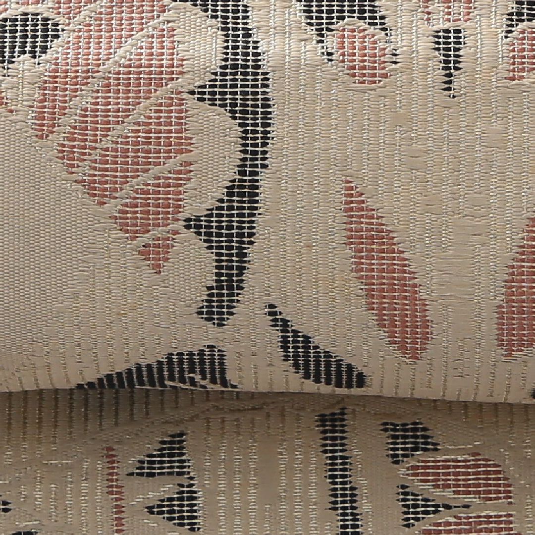 アンティーク 九寸名古屋帯 帯丈331cm 名古屋仕立て 六通 Bランク 正絹 創作柄 ベージュ系 1224-03939