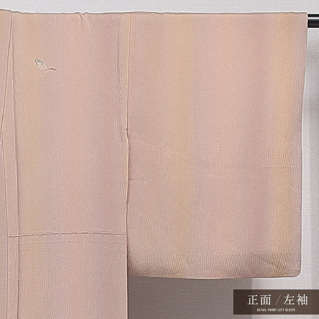 付下げ 袷 身丈160cm 裄丈62cm 正絹 Aランク インフォーマル 広衿 Lサイズ 椿 茶系 RP 1218-15420