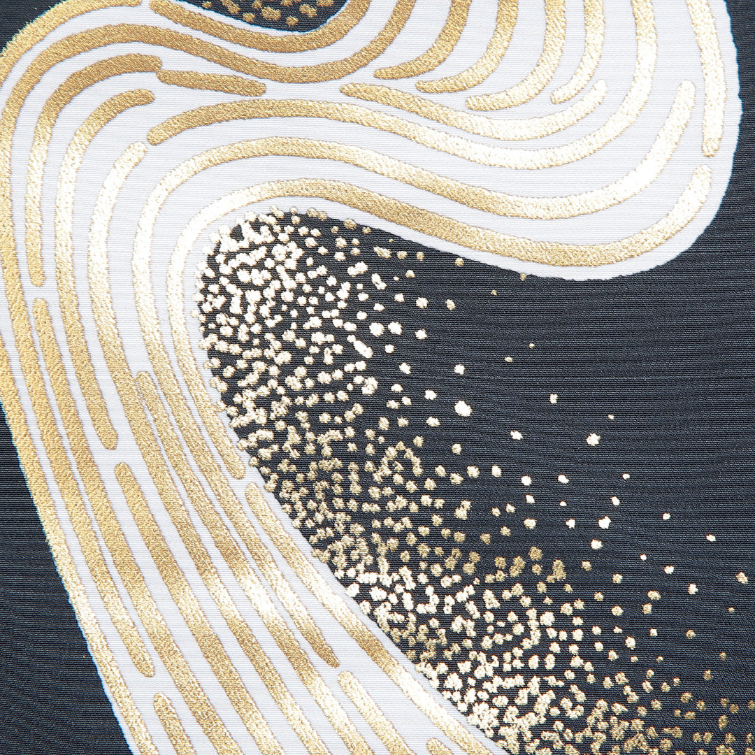 付下げ 洗える着物 単衣 身丈150cm 裄丈66cm ポリエステル Sランク Sサイズ バチ衿 インフォーマル 創作柄 黒系 1261-16282