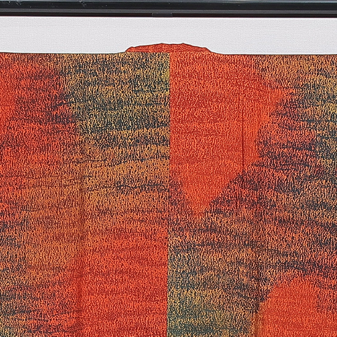 道行コート 袷 身丈86cm 裄丈63cm 正絹 Sランク Sサイズ セミフォーマル ポケットあり 抽象柄 多色系 1263-16865