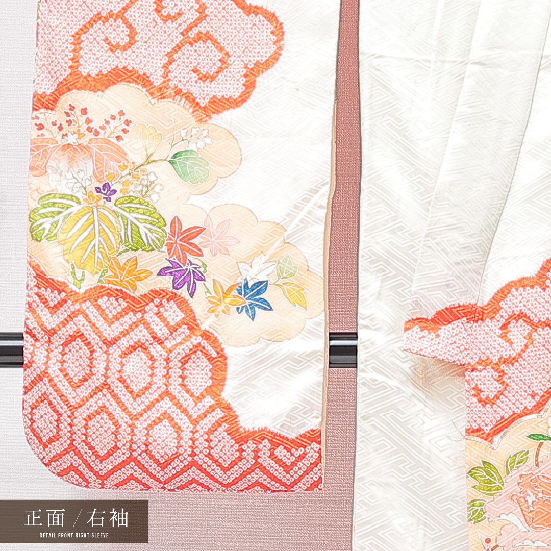 振袖 袷 身丈154cm 裄丈63cm フォーマル Cランク Sサイズ 正絹 広衿 牡丹 金駒刺繍 1213-F0701