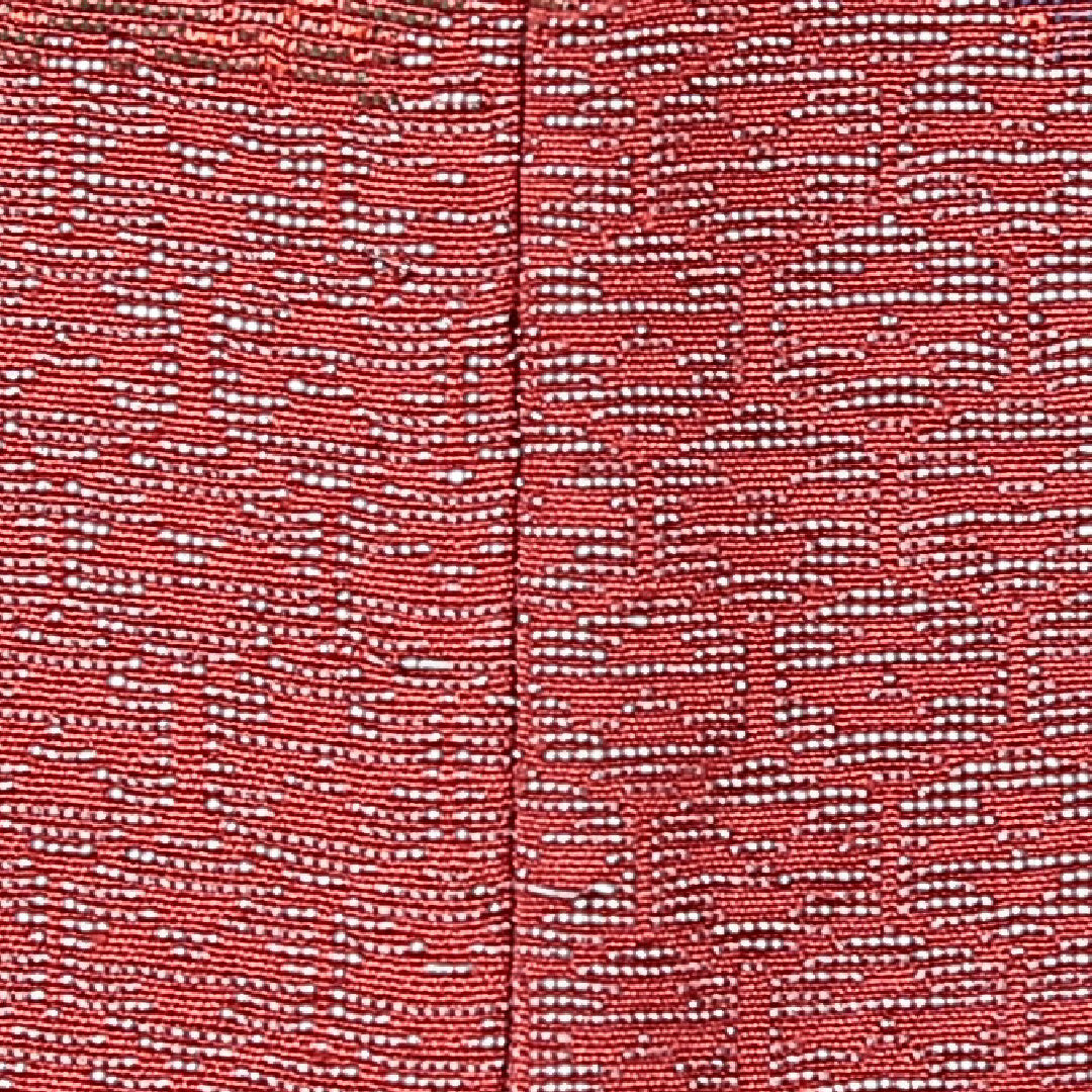 アンティーク 羽織（お召） 袷 身丈89cm 裄丈61cm 正絹 Aランク Sサイズ 一つ紋（五三桐） 道長取り 朱系 1217-15263