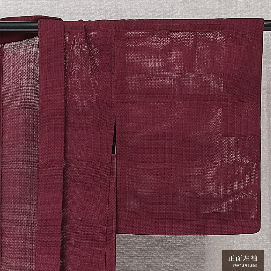 夏物 羽織 夏物 身丈75cm 裄丈62cm 正絹 Sランク カジュアル Sサイズ 創作柄 紫系 M4 1232-15271
