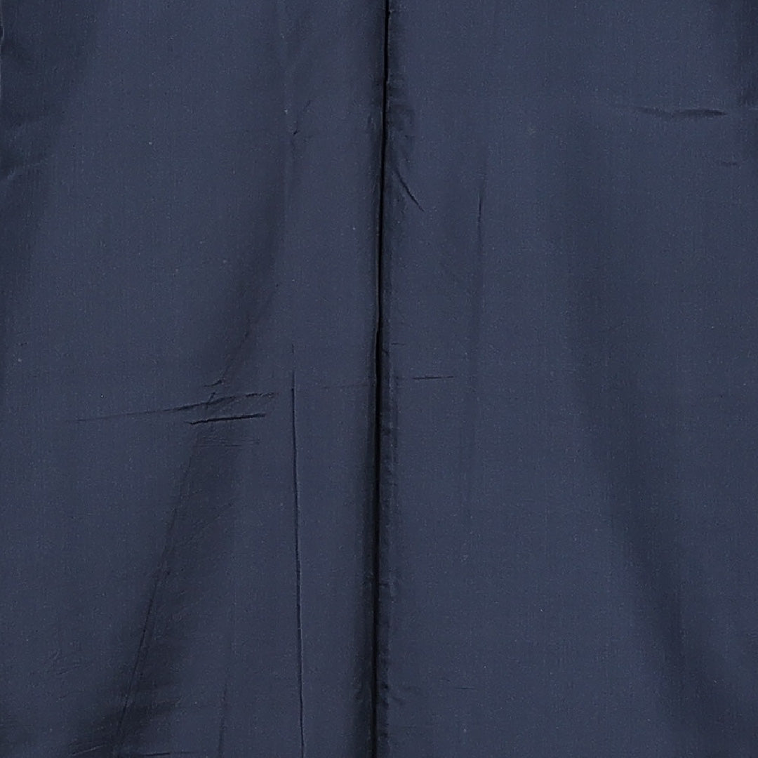 男着物 袷 身丈136cm 裄丈67cm 正絹 Aランク カジュアル 棒衿 Sサイズ 亀甲 紺系 RP 1224-15061