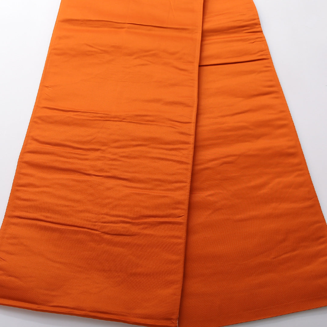 袋帯 帯丈436cm フォーマル 六通 Sランク 正絹 唐織 御所車 朱系 1223-02079