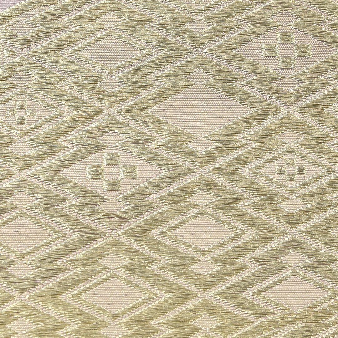 袋帯 帯丈400cm フォーマル 六通 Aランク 正絹 雪輪 ピンク系 1223-02249