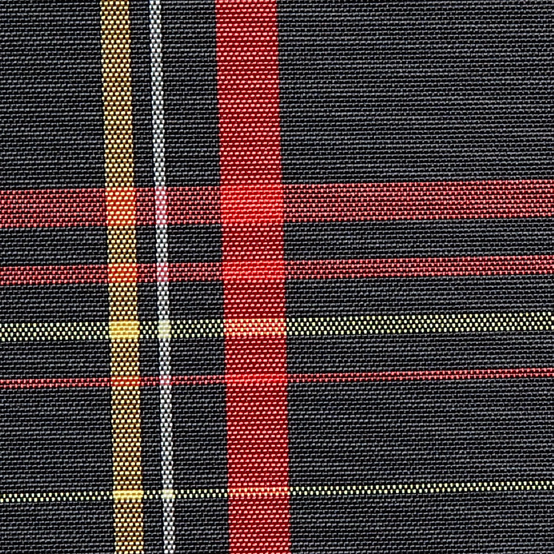 小紋 洗える着物 袷 身丈161cm 裄丈64cm ポリエステル Cランク Lサイズ バチ衿 インフォーマル 格子 黒系 1215-16370