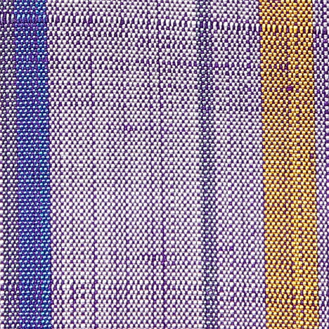 アンティーク 紬 単衣 身丈143cm 裄丈62cm 正絹 Aランク XSサイズ バチ衿 居敷当て 肩当て 縞 グレー系 紫系 1216-15106