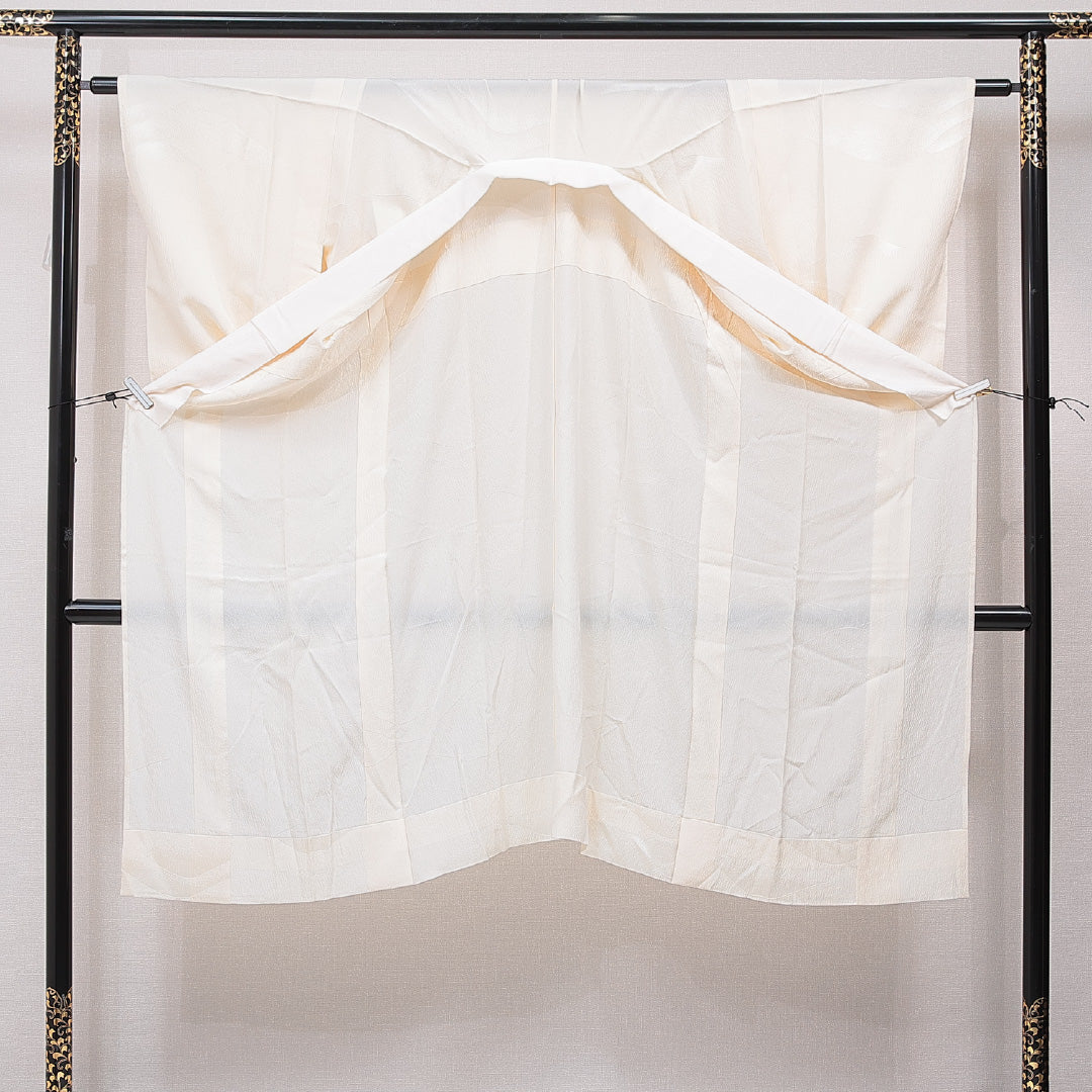 長襦袢 袷 身丈127cm 裄丈63cm 正絹 Aランク Mサイズ 山 ベージュ系 RP 1239-15418