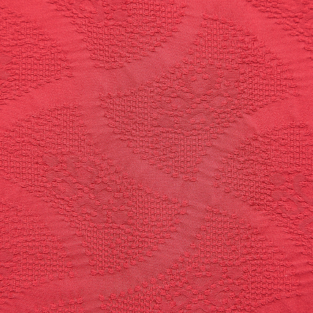 道行コート 袷 身丈84cm 裄丈66cm 正絹 Sランク Mサイズ フォーマル ポケットあり 無地 赤系 1263-15134