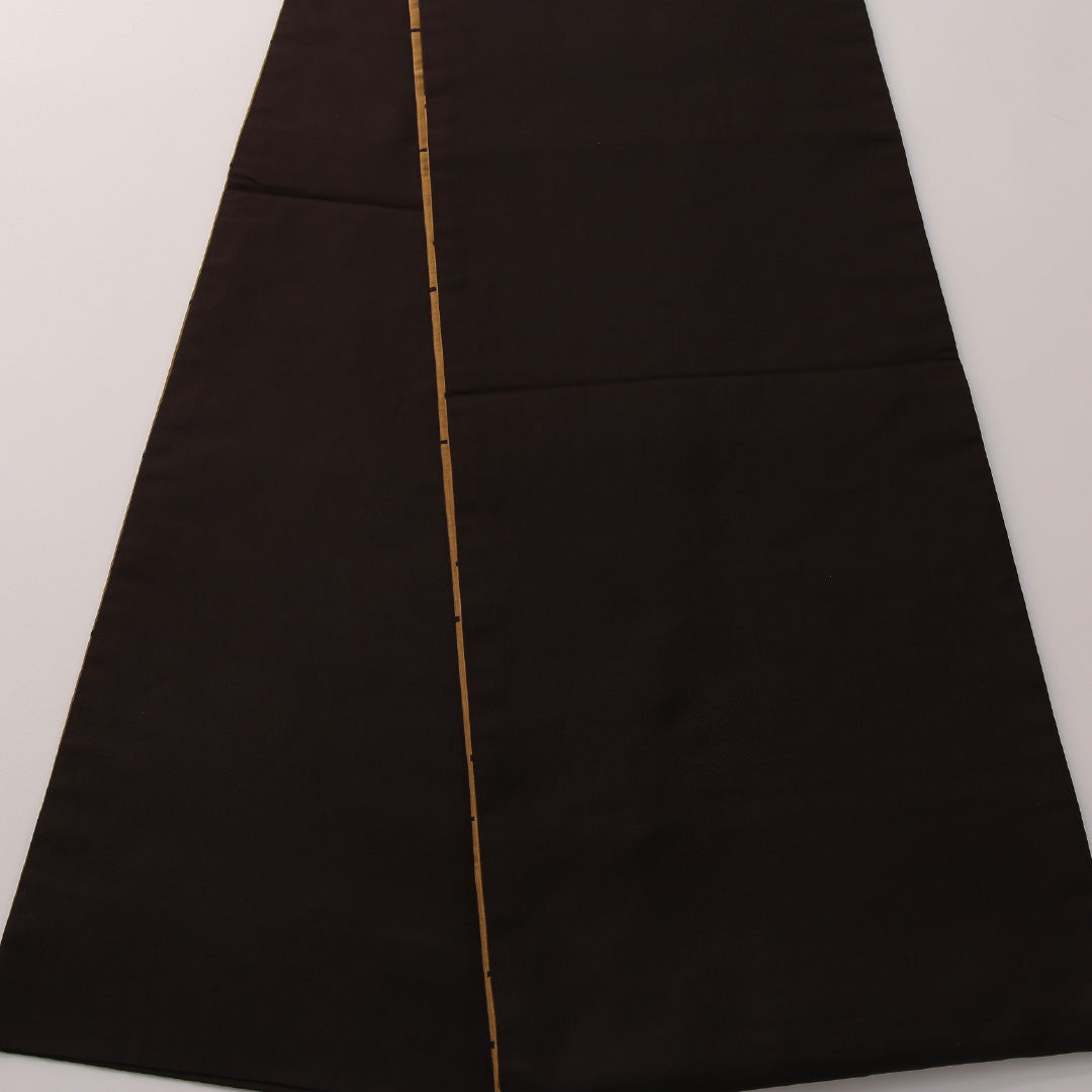 袋帯（紬） 帯丈436cm 正絹 六通 カジュアル 創作柄 茶系 1243-01910