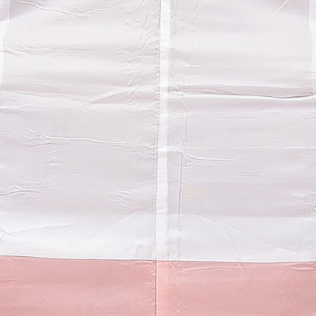 お召 袷 身丈155cm 裄丈60cm 正絹 Cランク インフォーマル バチ衿 Mサイズ 花柄 赤系 LP 1222-15583