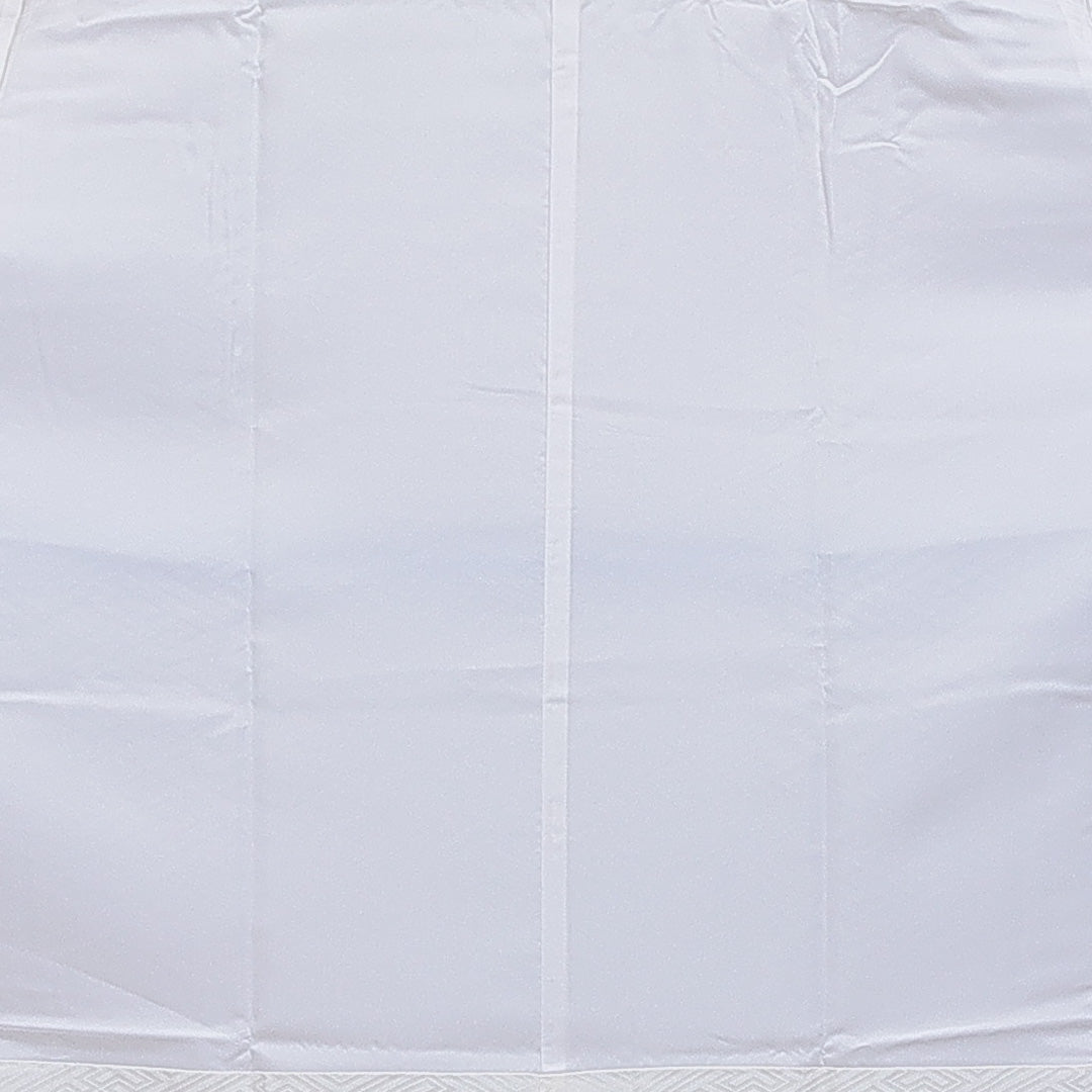 長襦袢 無双袖 身丈130cm 裄丈64cm 正絹 Sランク Lサイズ 紗綾型 クリーム系 RP 1239-16546