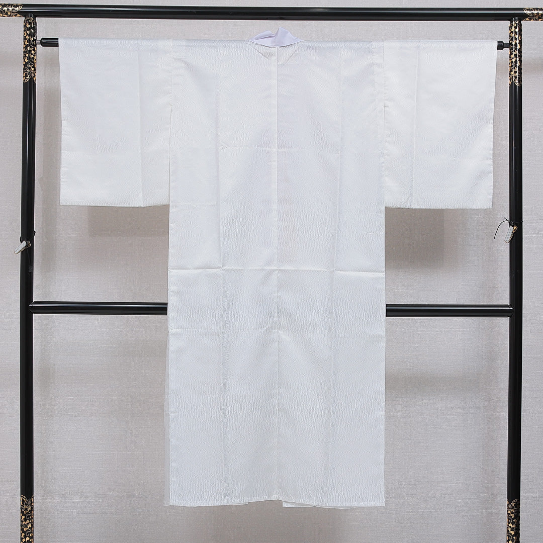 洗える着物 長襦袢 無双袖 身丈135cm 裄丈63cm ポリエステル Sランク XLサイズ 紗綾型 白系 RP 1239-16540