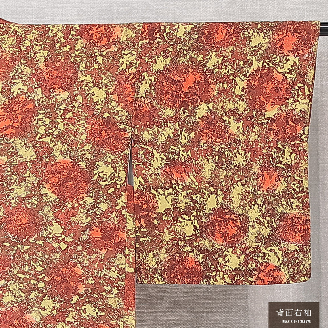 羽織 袷 身丈76cm 裄丈61cm 正絹 Sランク カジュアル Sサイズ 紐あり 創作柄 多色系 RP 1232-15272
