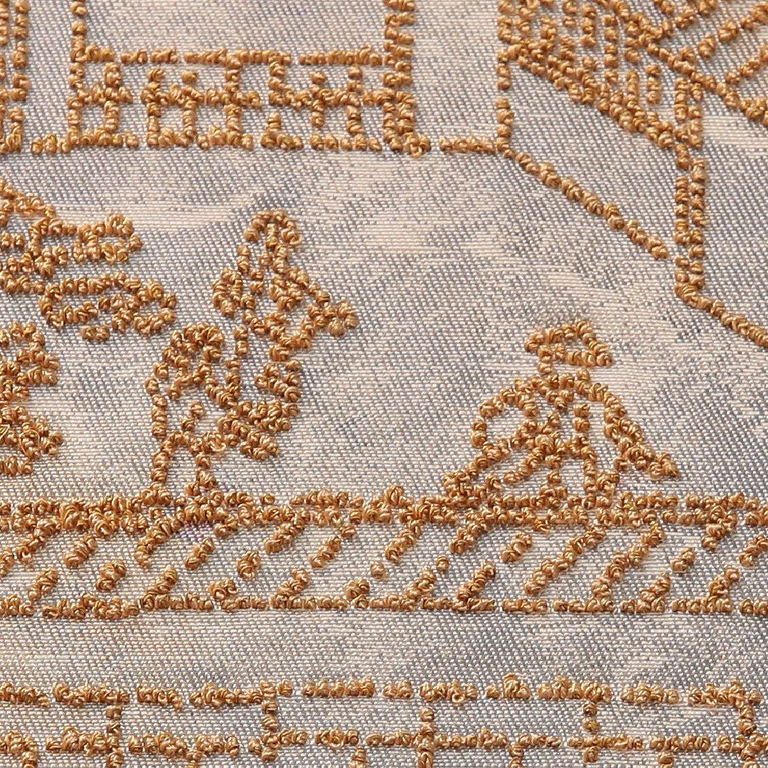 袋帯 帯丈432cm フォーマル ポイント柄 Aランク 正絹 刺繍 御所解 クリーム系 1223-02063