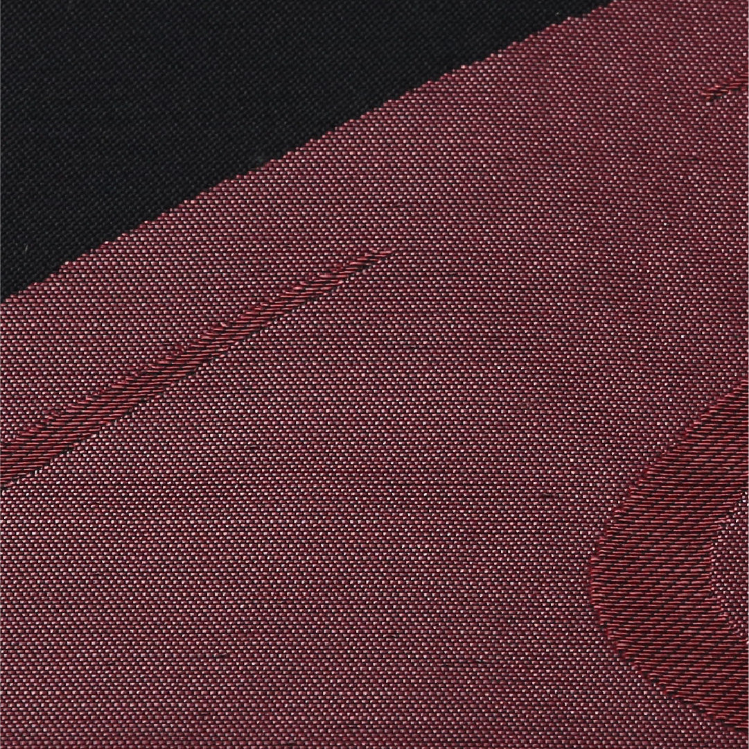 九寸名古屋帯 帯丈370cm カジュアル 開き仕立て 六通 Aランク 正絹 流水 黒系 1224-03513