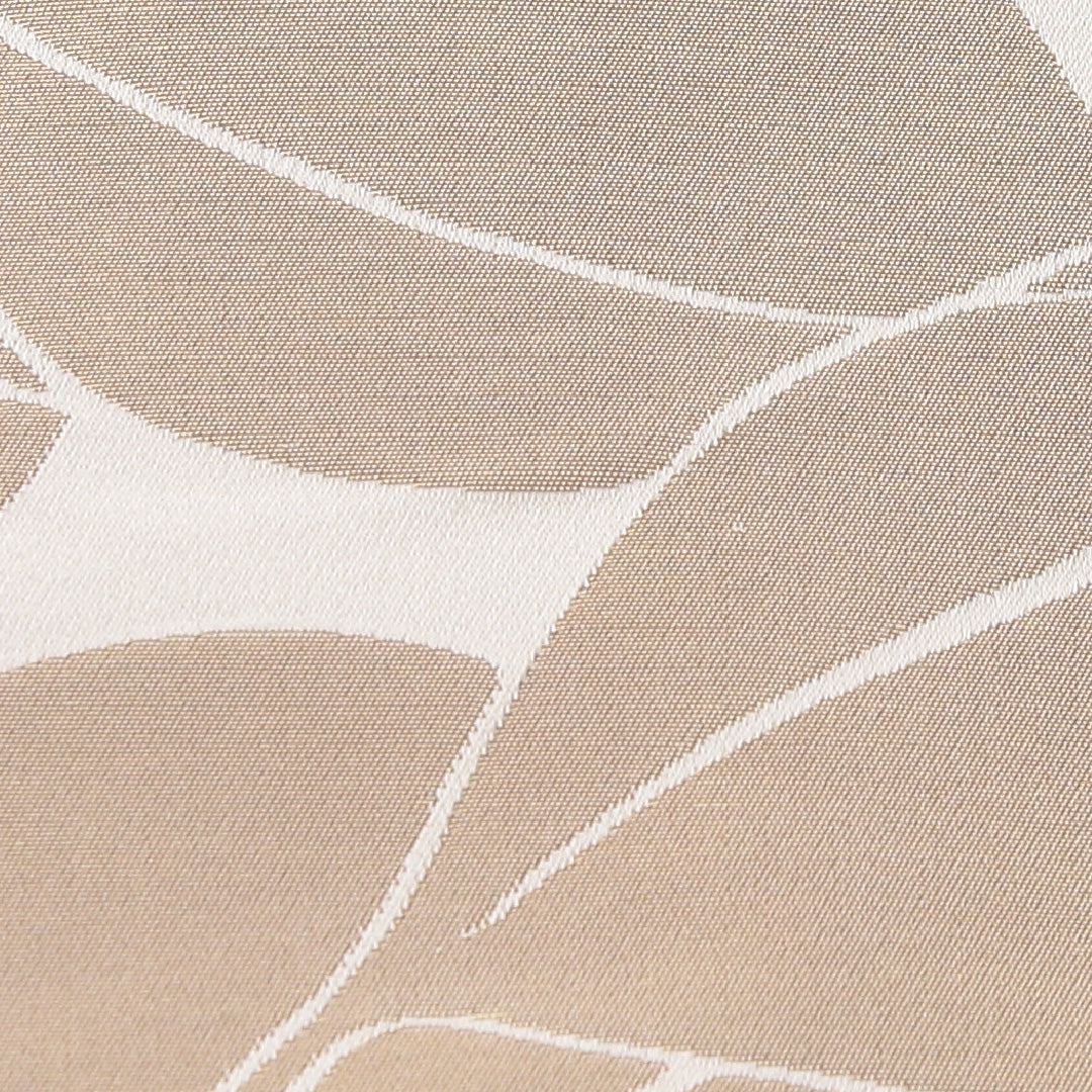 袋帯 帯丈424cm セミフォーマル 全通 リバーシブル 帯芯なし Sランク 正絹 植物柄 クリーム系 赤系 1223-02241