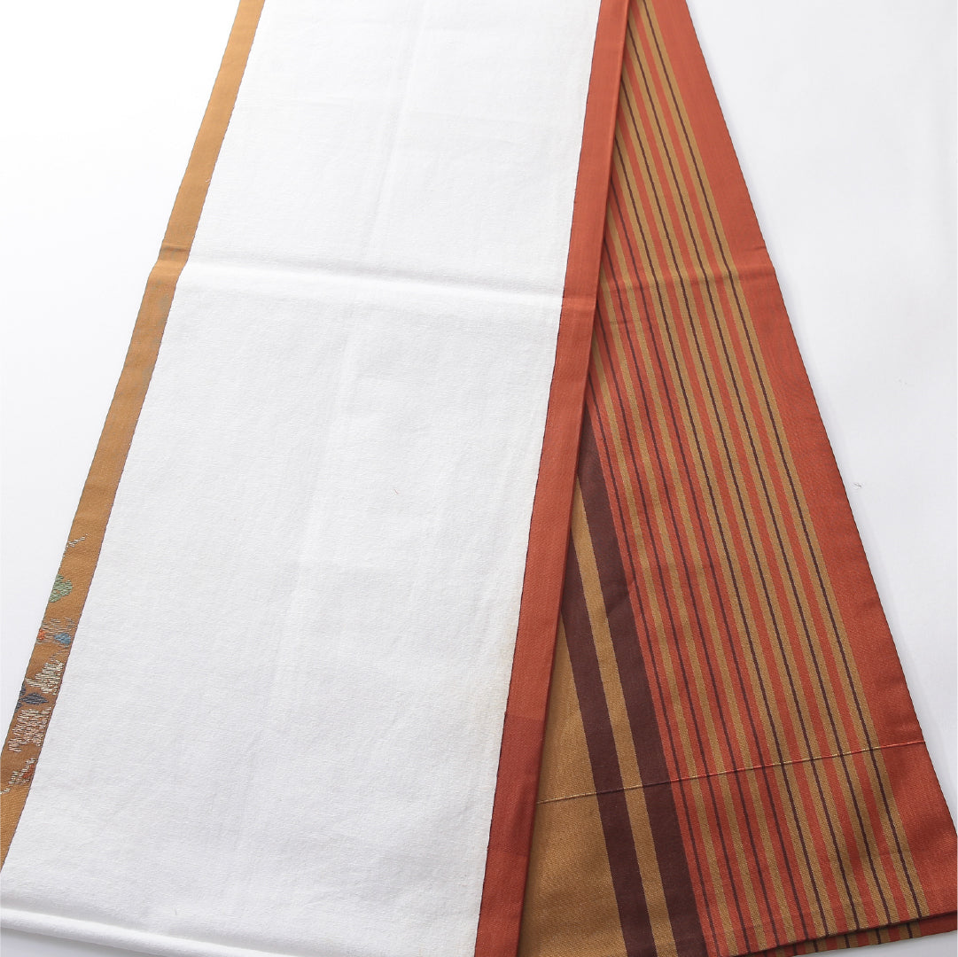 九寸名古屋帯 帯丈350cm インフォーマル 開き仕立て 六通 Aランク 正絹 花柄 縞 多色系 1224-03904