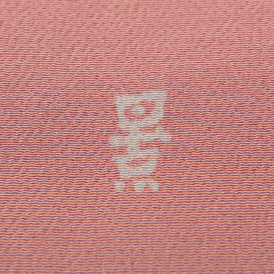 九寸名古屋帯 帯丈356cm カジュアル 名古屋仕立て ポイント柄 Cランク 正絹 創作柄 ピンク系 1224-03515