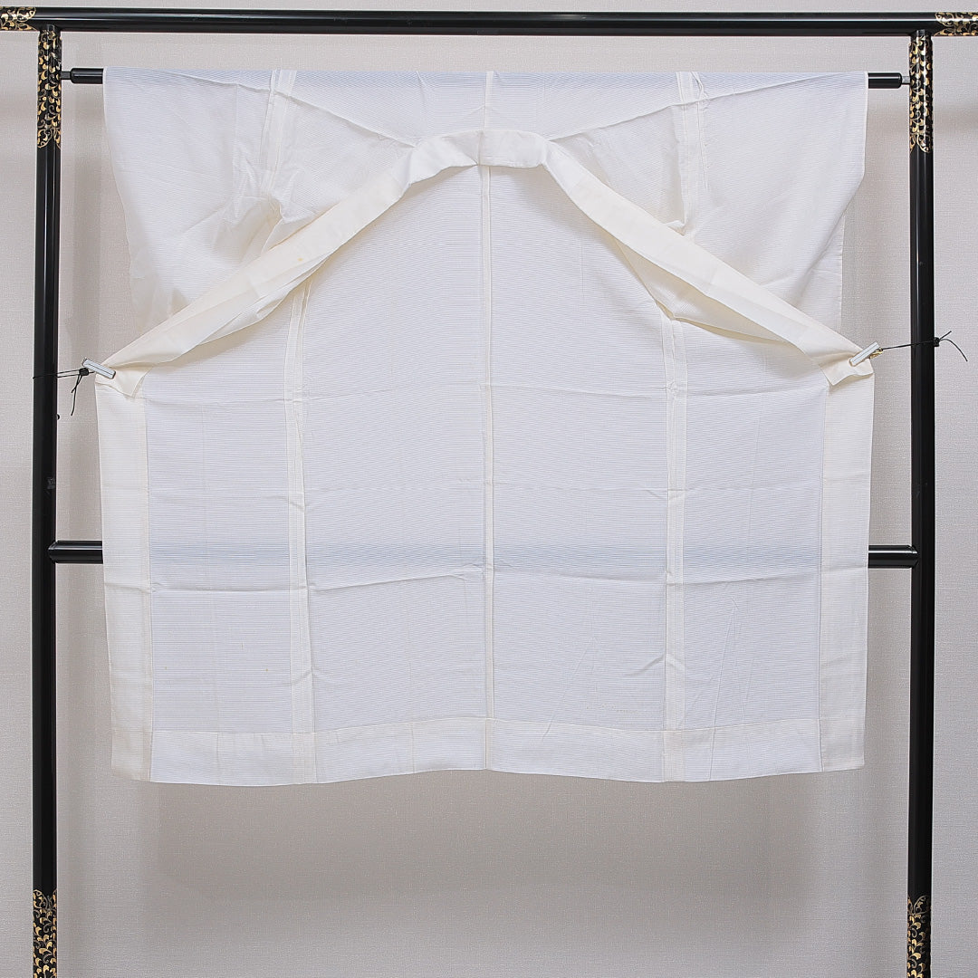 長襦袢 単衣 身丈126cm 裄丈62cm 正絹 Cランク Mサイズ 無地 クリーム系 HP 1239-16470