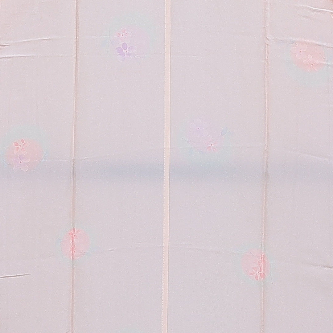 長襦袢 無双袖 身丈141cm 裄丈65cm 正絹 Sランク 3XLサイズ 桜 ピンク系 RP 1239-16605