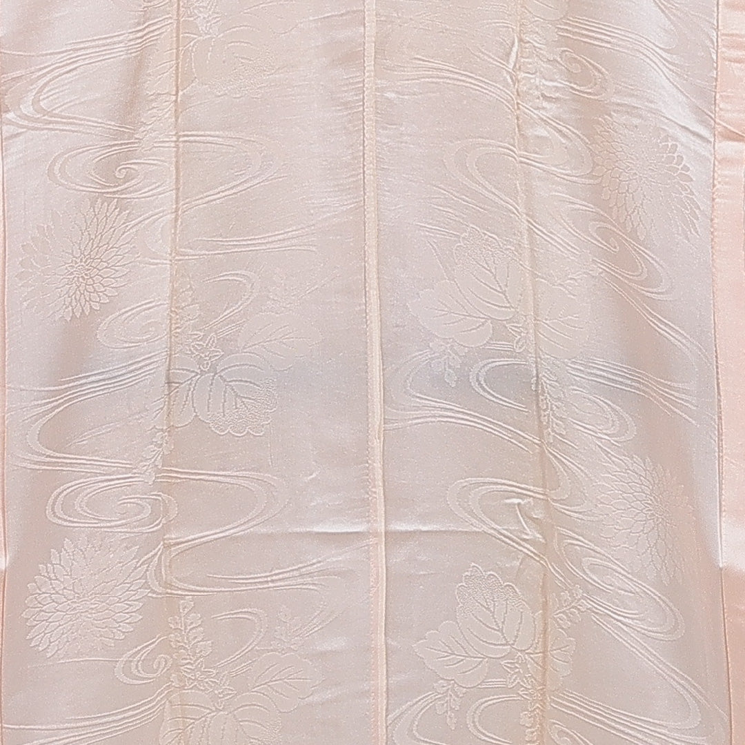 振袖用 長襦袢 無双袖 身丈135cm 裄丈63cm 正絹 Cランク XLサイズ 桐 ピンク系 LP 1240-16469