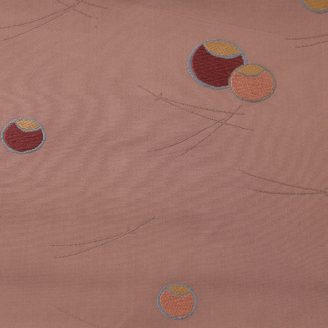 袋帯 帯丈440cm インフォーマル 六通 帯芯なし Aランク 正絹 松葉 創作柄 ピンク系 1223-02234