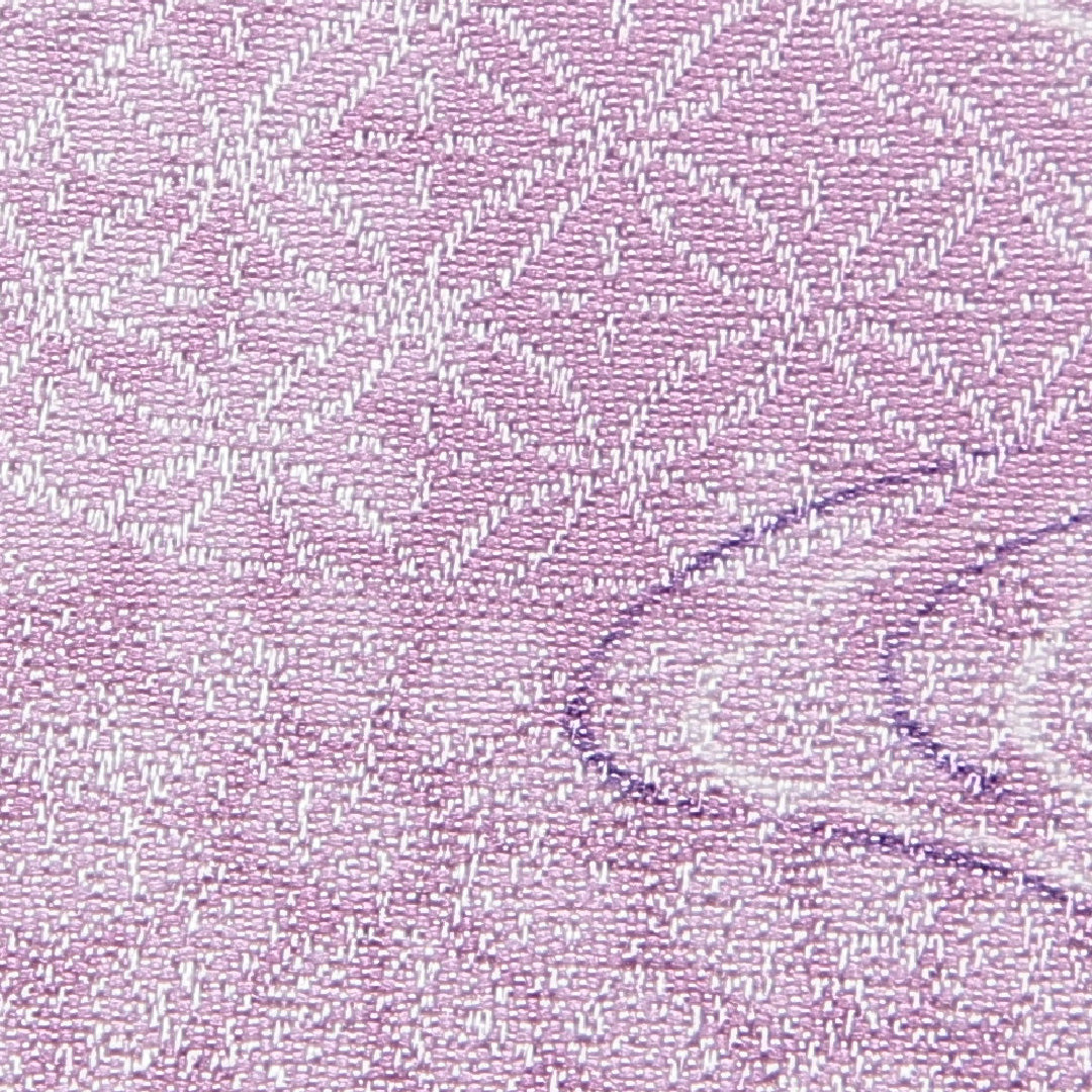 新古品 小紋 洗える着物 袷 身丈158cm 裄丈65cm ポリエステル Nランク Mサイズ 広衿 インフォーマル 吉祥文様 菊 紫系 1215-15788