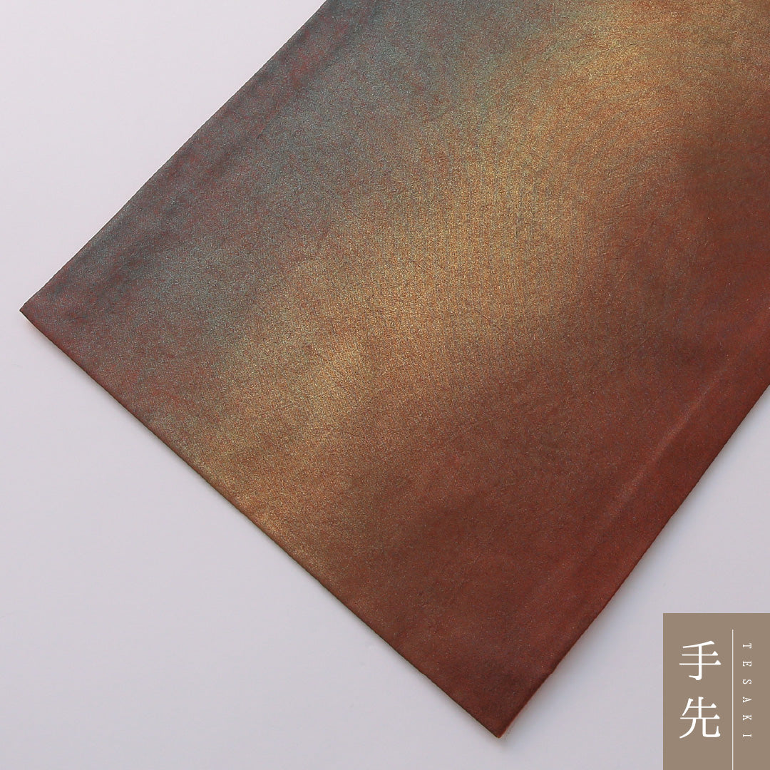 袋帯 帯丈460cm 正絹 全通 帯芯なし インフォーマル 創作柄 朱系 1243-01931