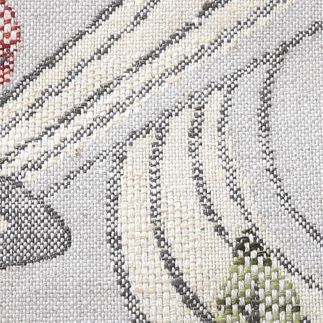 八寸名古屋帯（紬） 帯丈351cm カジュアル 松葉仕立て 六通 Cランク 正絹 創作柄 グレー系 1224-03901