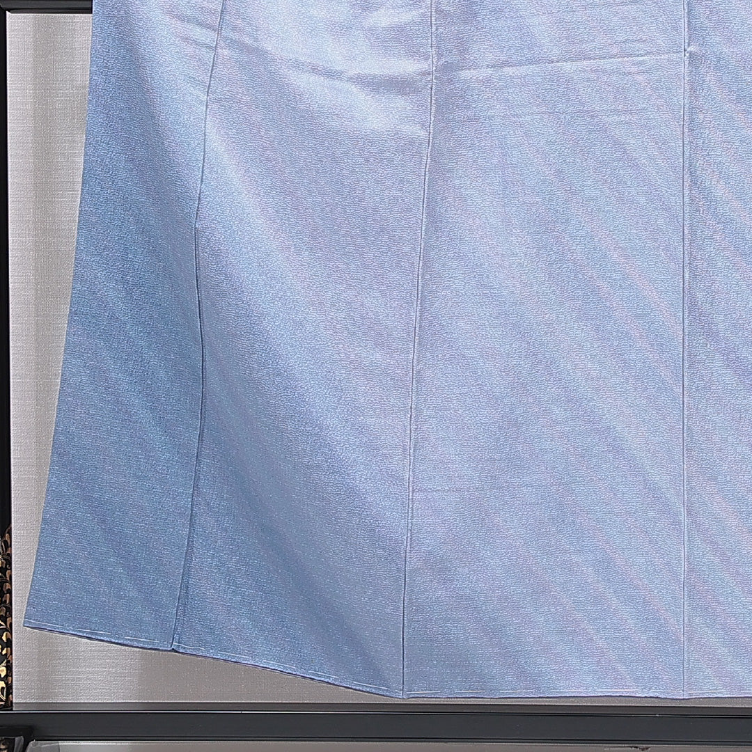 付下げ 袷 身丈152cm 裄丈61cm 正絹 成田彩峰 Sランク Sサイズ 広衿 一つ紋 セミフォーマル 創作柄 作家物 落款 証紙 グラデーション系 水色系 1261-15901
