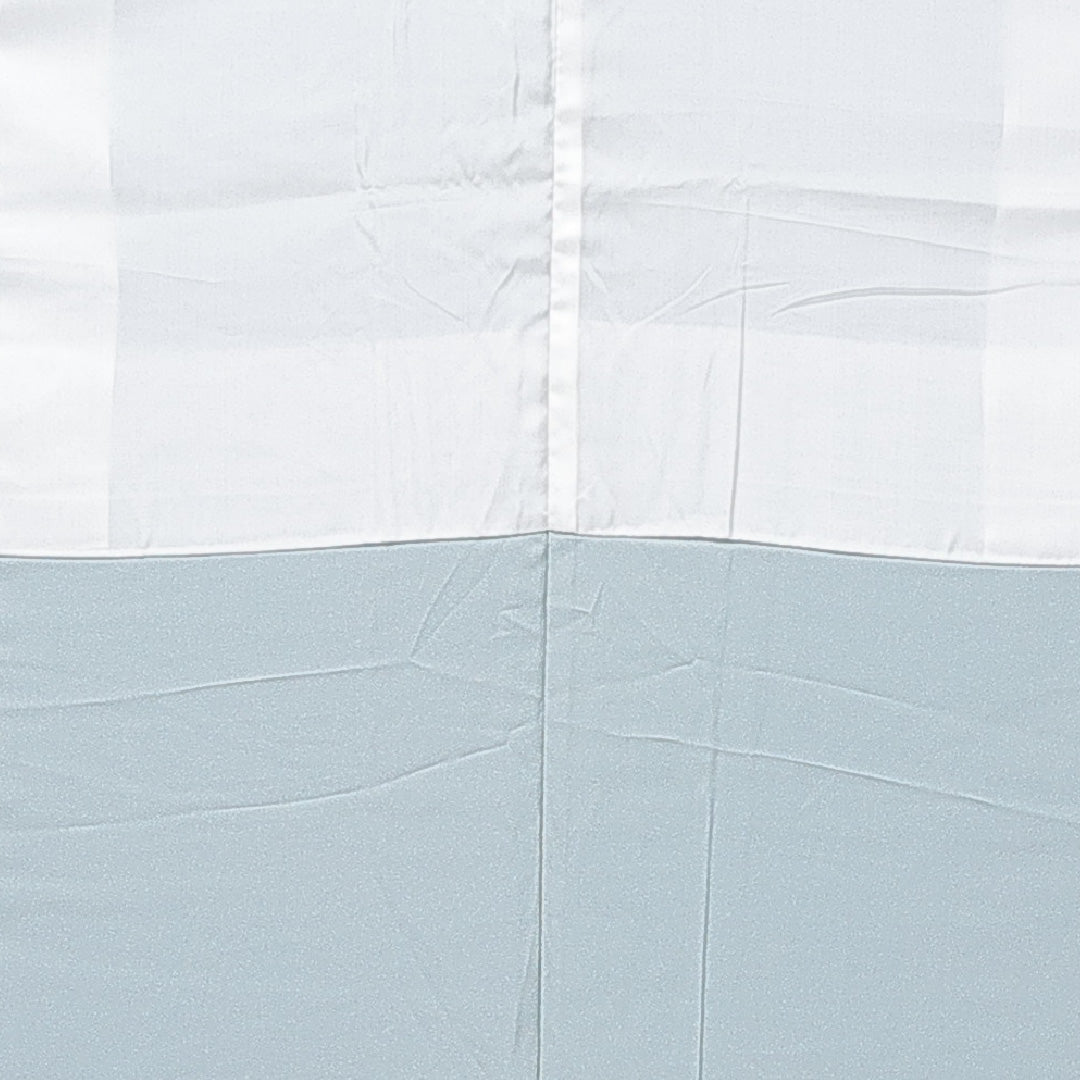 色無地 袷 身丈150cm 裄丈59cm 正絹 Sランク Sサイズ 広衿 インフォーマル 紋意匠 菊 無地 グレー系 水色系 1214-15114