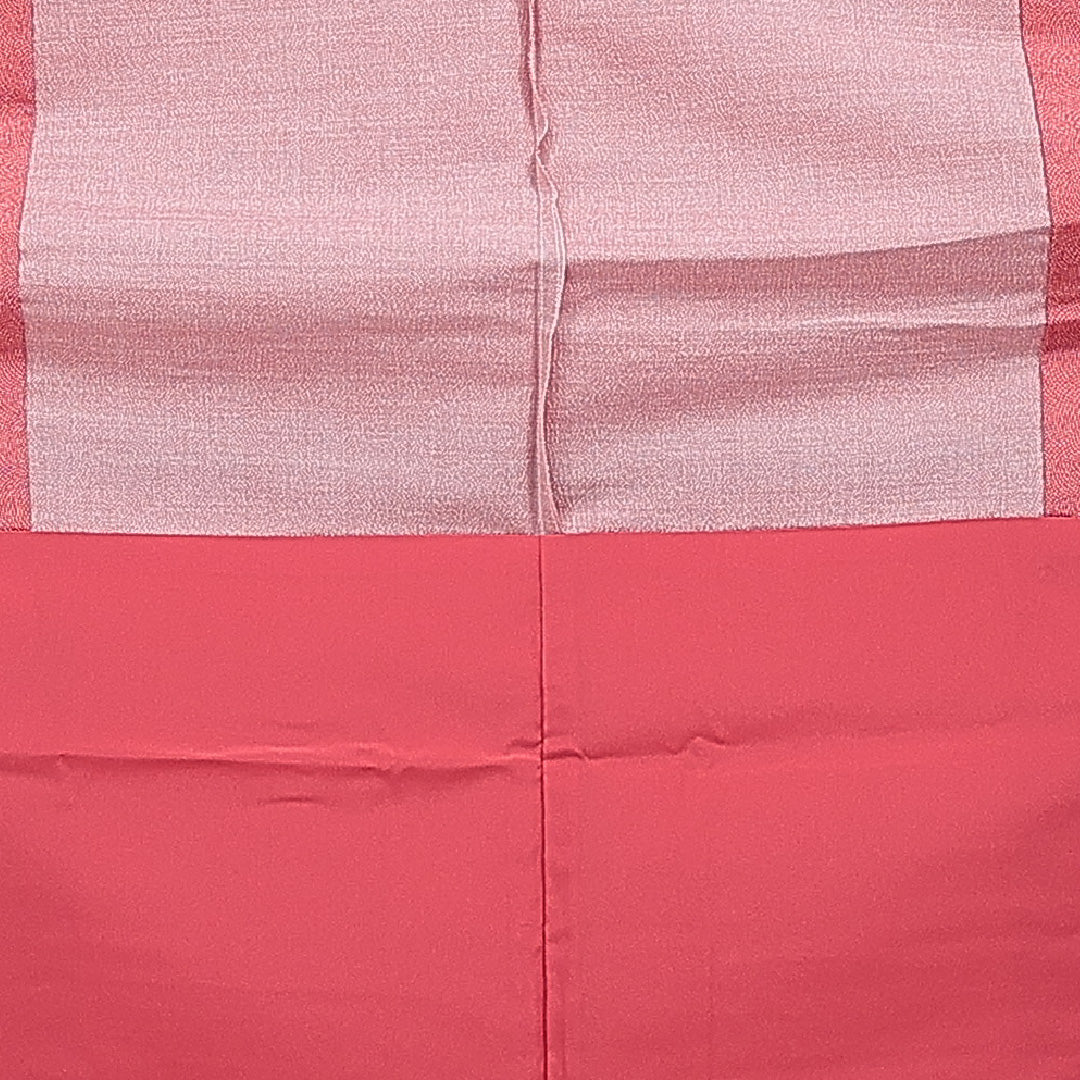 江戸小紋（鮫） 洗える着物 胴抜き 身丈158cm 裄丈64cm ポリエステル Sランク Mサイズ バチ衿 インフォーマル 赤系 1262-16410