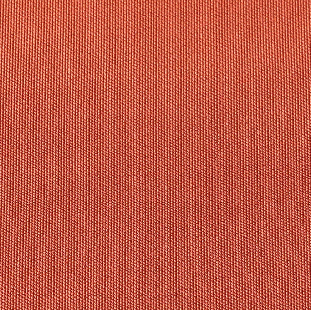 八寸名古屋帯 帯丈357cm カジュアル 松葉仕立て 全通 Aランク 正絹 無地 朱系 1224-03618