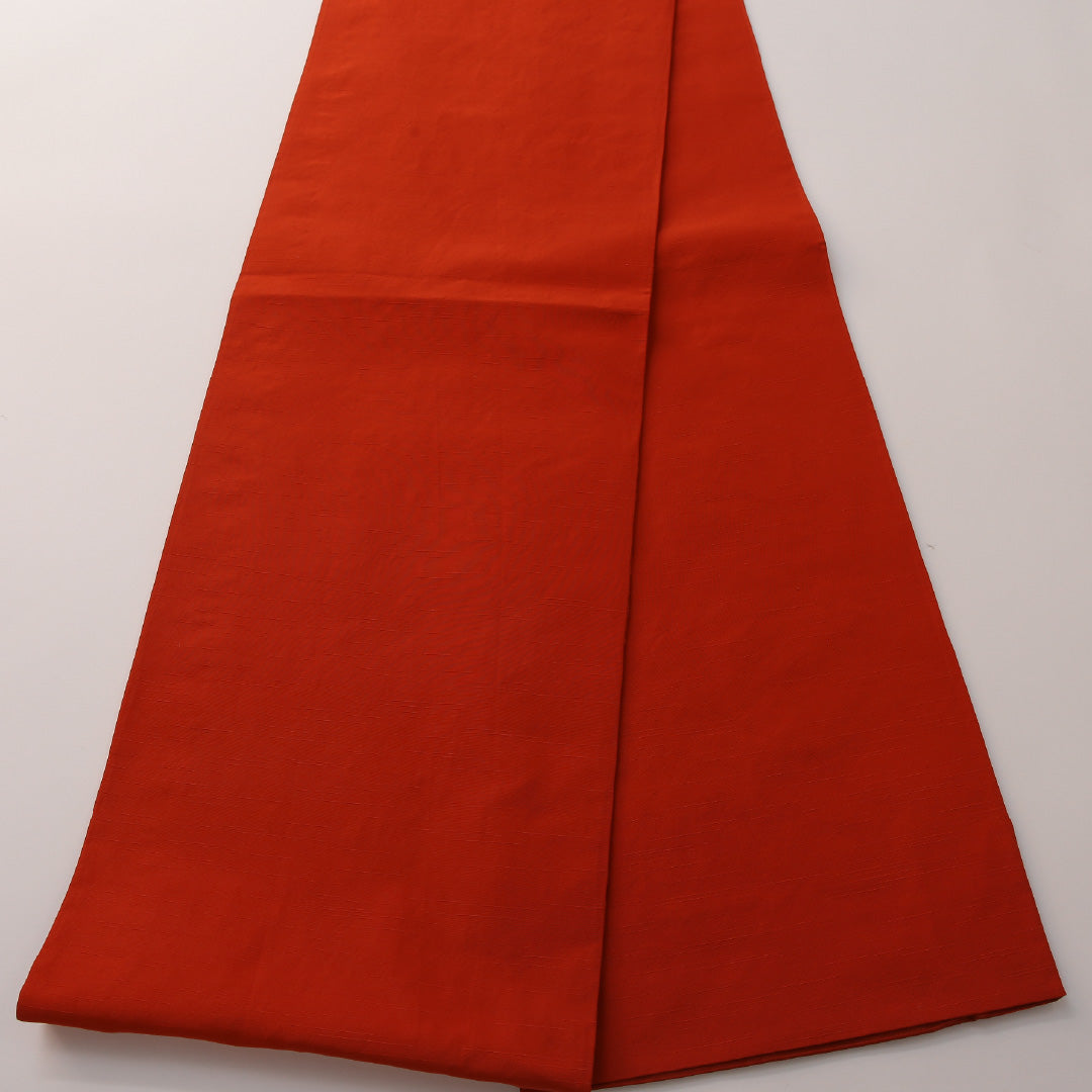 袋帯 帯丈436cm フォーマル 全通 未仕立て 帯芯なし Sランク 正絹 西陣織 唐華 朱系 1223-01880