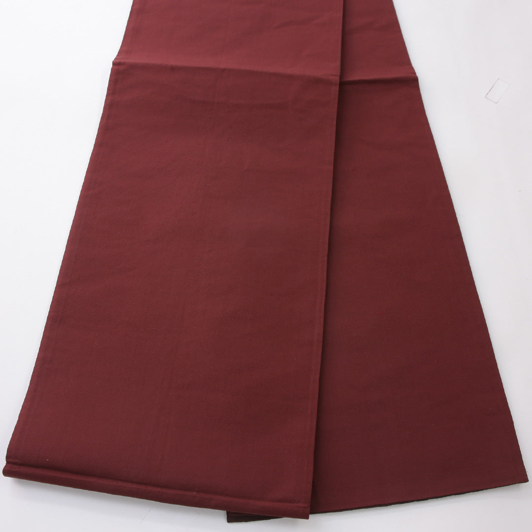 袋帯 帯丈436cm インフォーマル 六通 帯芯なし Sランク 正絹 ふくれ織 よろけ縞 赤系 1223-02240