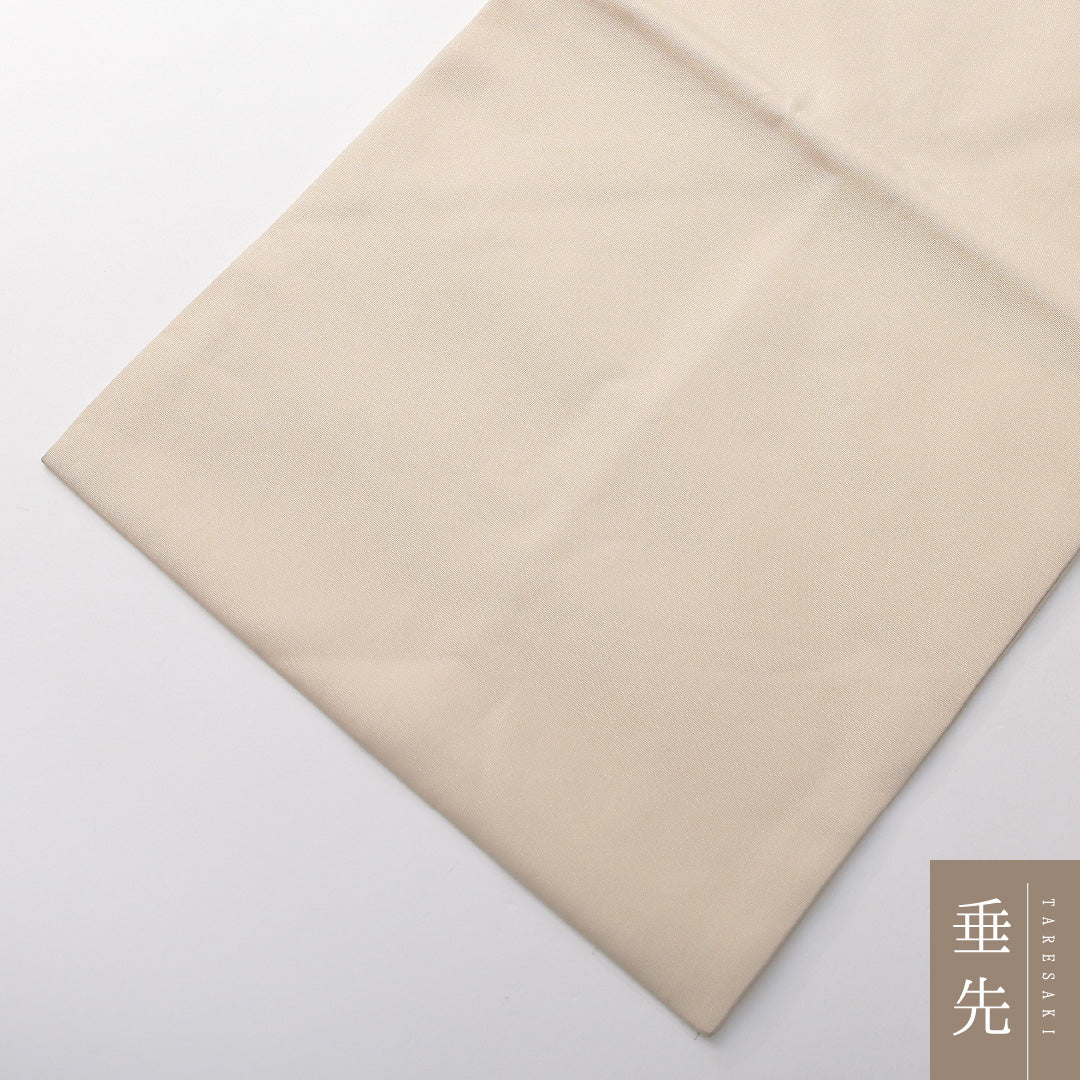 九寸名古屋帯 帯丈334cm カジュアル 名古屋仕立て ポイント柄 Bランク 正絹 染め帯 塩瀬 茶屋辻 クリーム系 1224-03827