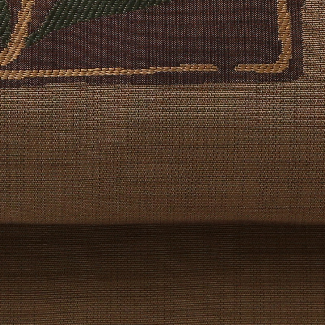 九寸名古屋帯 帯丈353cm カジュアル 名古屋仕立て ポイント柄 Aランク 正絹 チューリップ ベージュ系 1224-03623