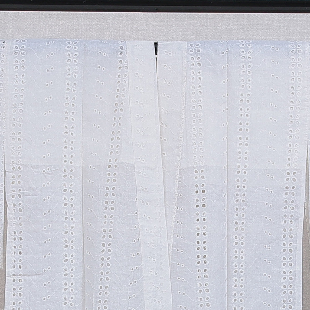 夏物 洗える着物 木綿の長襦袢 夏物 身丈130cm 裄丈62cm 木綿 Sランク Lサイズ 花柄 白系 M4 1239-16578