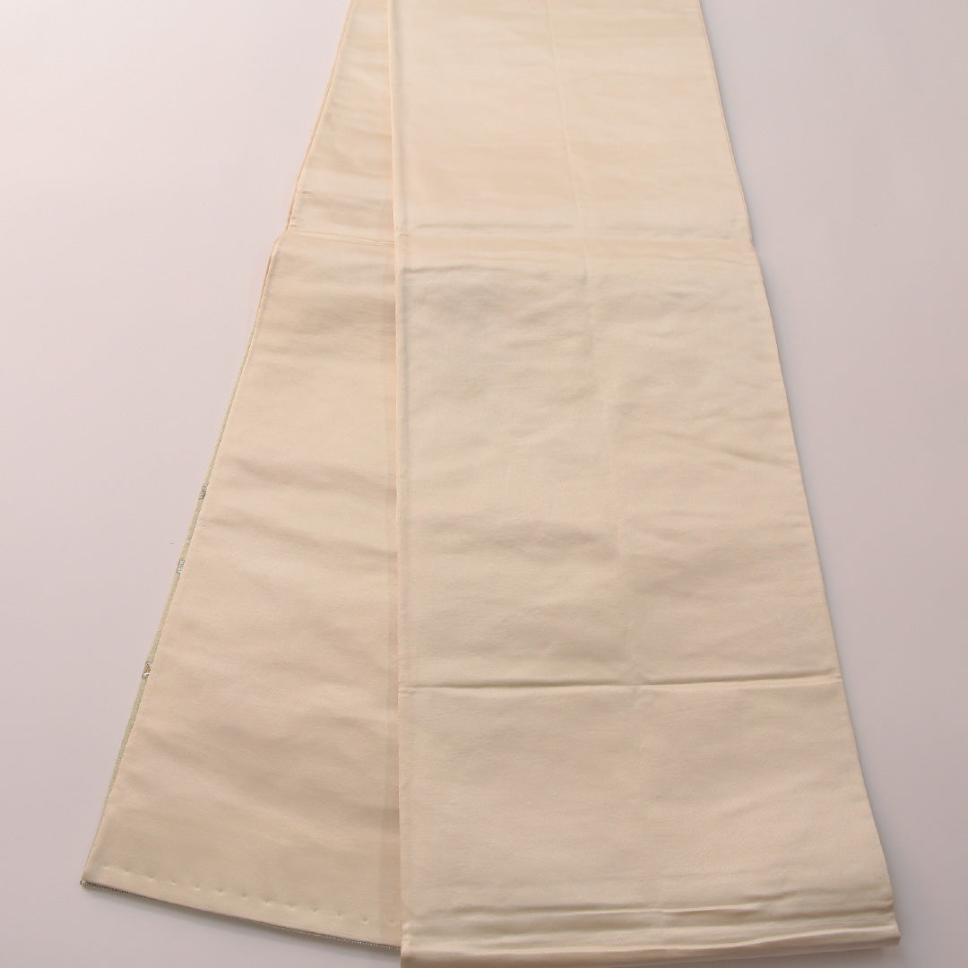 袋帯 帯丈424cm フォーマル 六通 Aランク 正絹 組紐 緑系 1223-01900