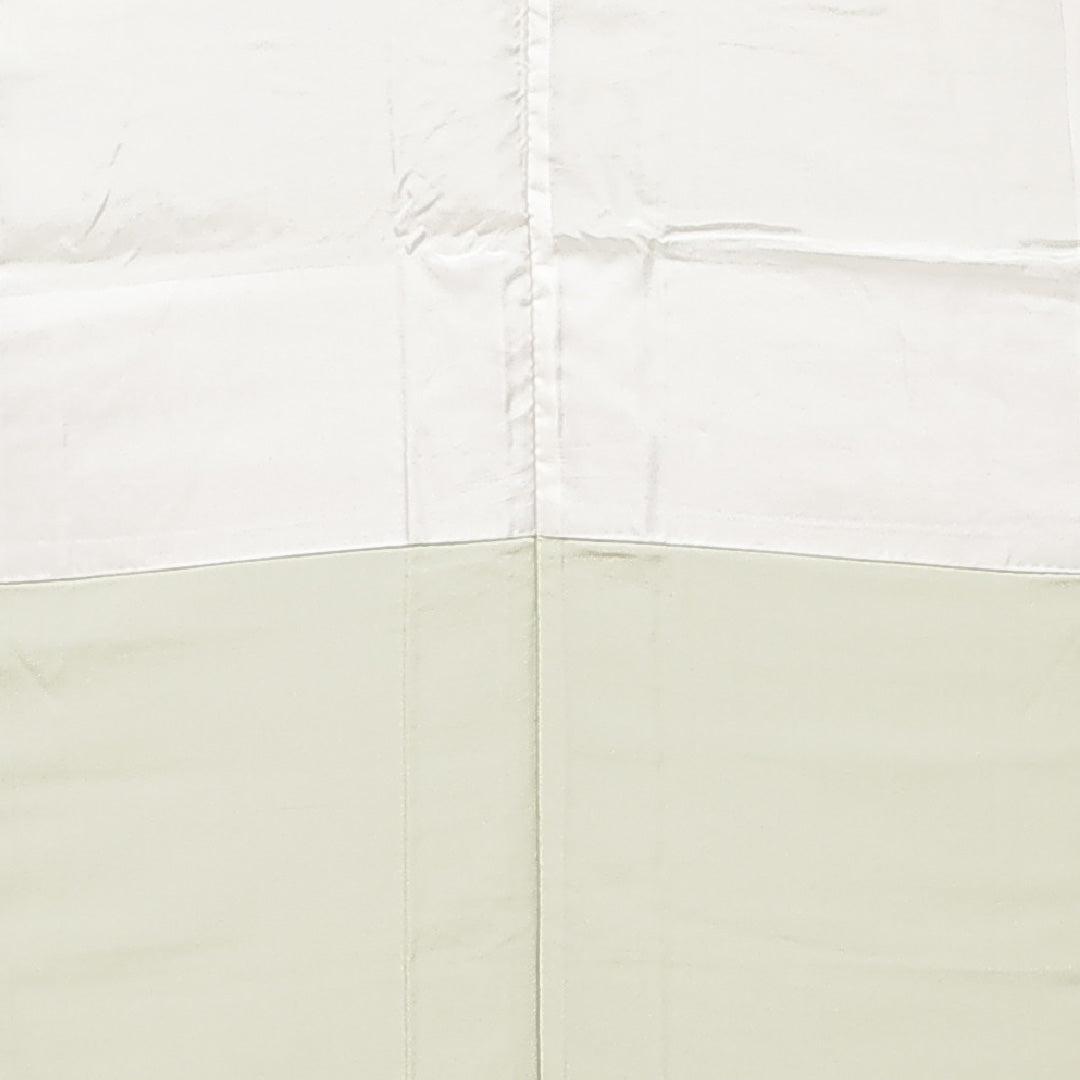 色無地 袷 身丈157cm 裄丈68cm 正絹 Cランク Mサイズ 広衿 インフォーマル 紋意匠 吉祥文様 緑系 1214-16893