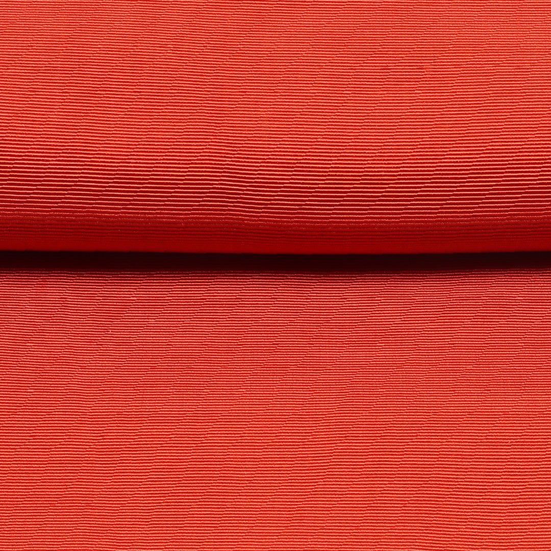 半幅帯 帯丈320cm カジュアル 単衣帯 全通 リバーシブル 未仕立て Cランク 正絹 無地 朱系 黄系 1225-00641