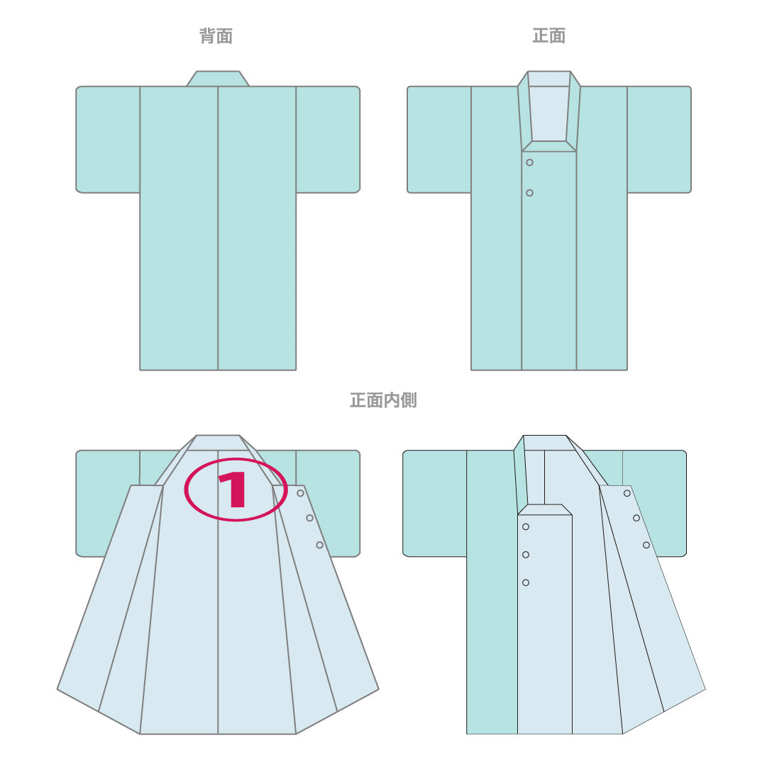 道行コート 袷 身丈85cm 裄丈65cm 正絹 Aランク セミフォーマル Mサイズ ポケットあり 丸文 赤系 RP 1237-16855