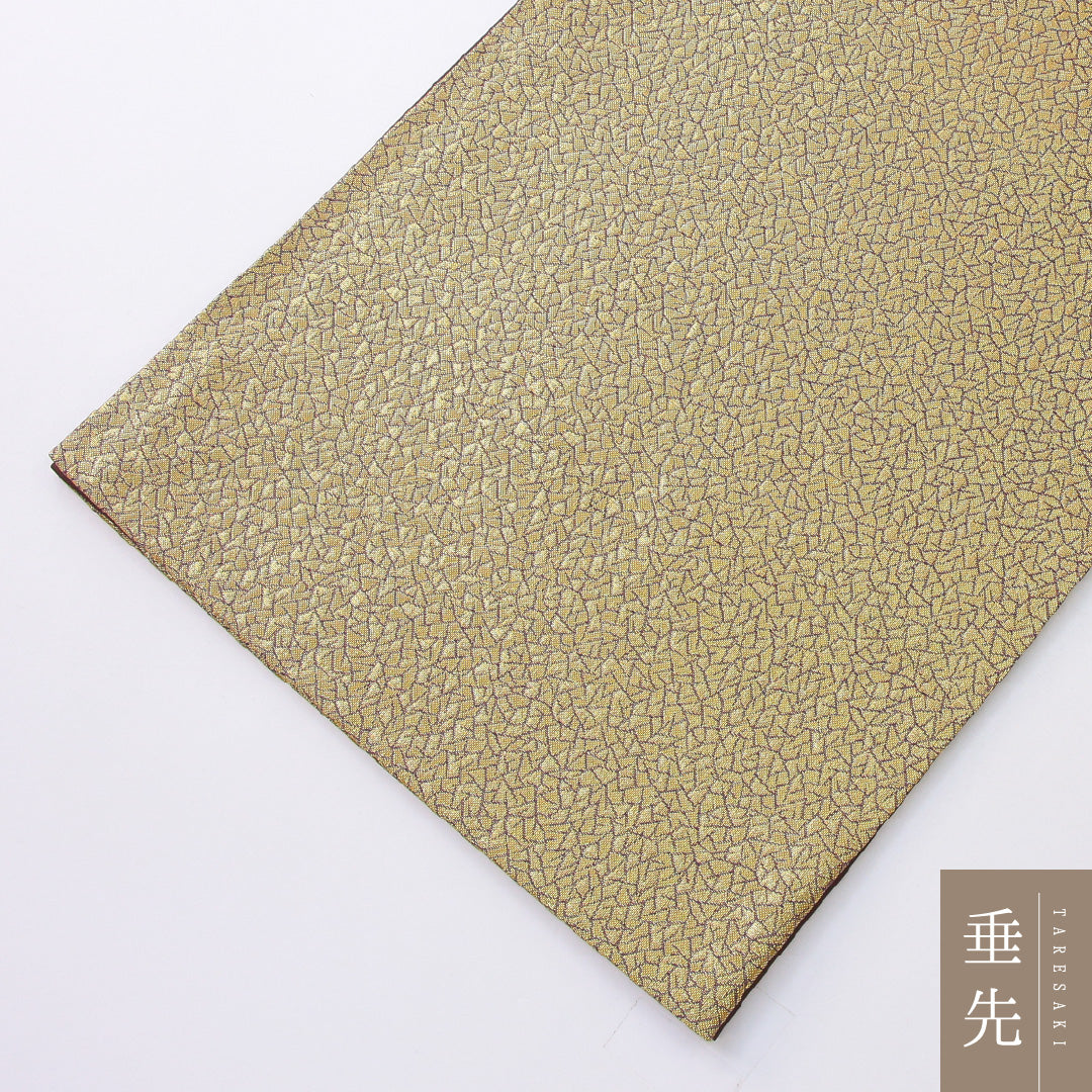 袋帯 帯丈454cm 正絹 ポイント柄 フォーマル 四季山野 金系 1243-02221