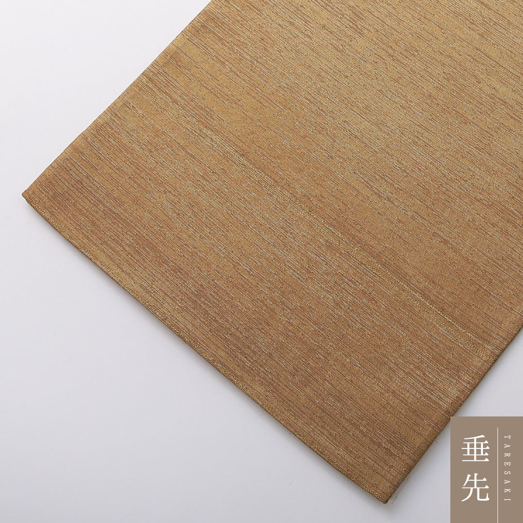 袋帯 帯丈472cm セミフォーマル ポイント柄 Aランク 正絹 幾何学柄 金系 1223-02072