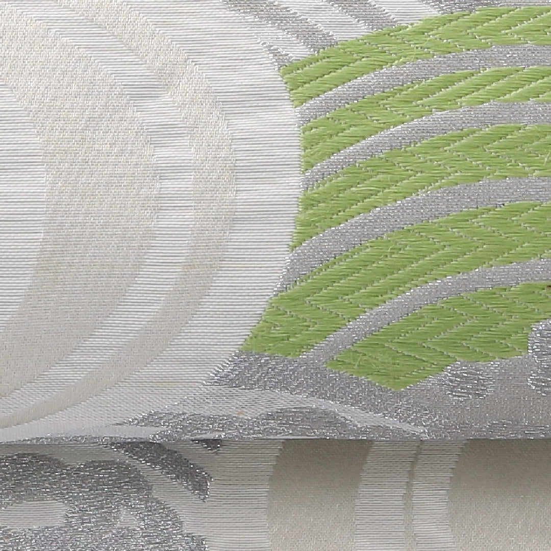 袋帯 帯丈408cm 正絹 六通 フォーマル 荒磯 吉祥文様 クリーム系 1243-02097